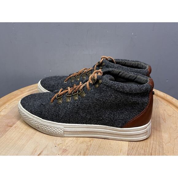 Band of Gypsies Dove Hiker Wool Sneakers Womens 8 Midtop Gray Lace Up - Picture 3 of 9